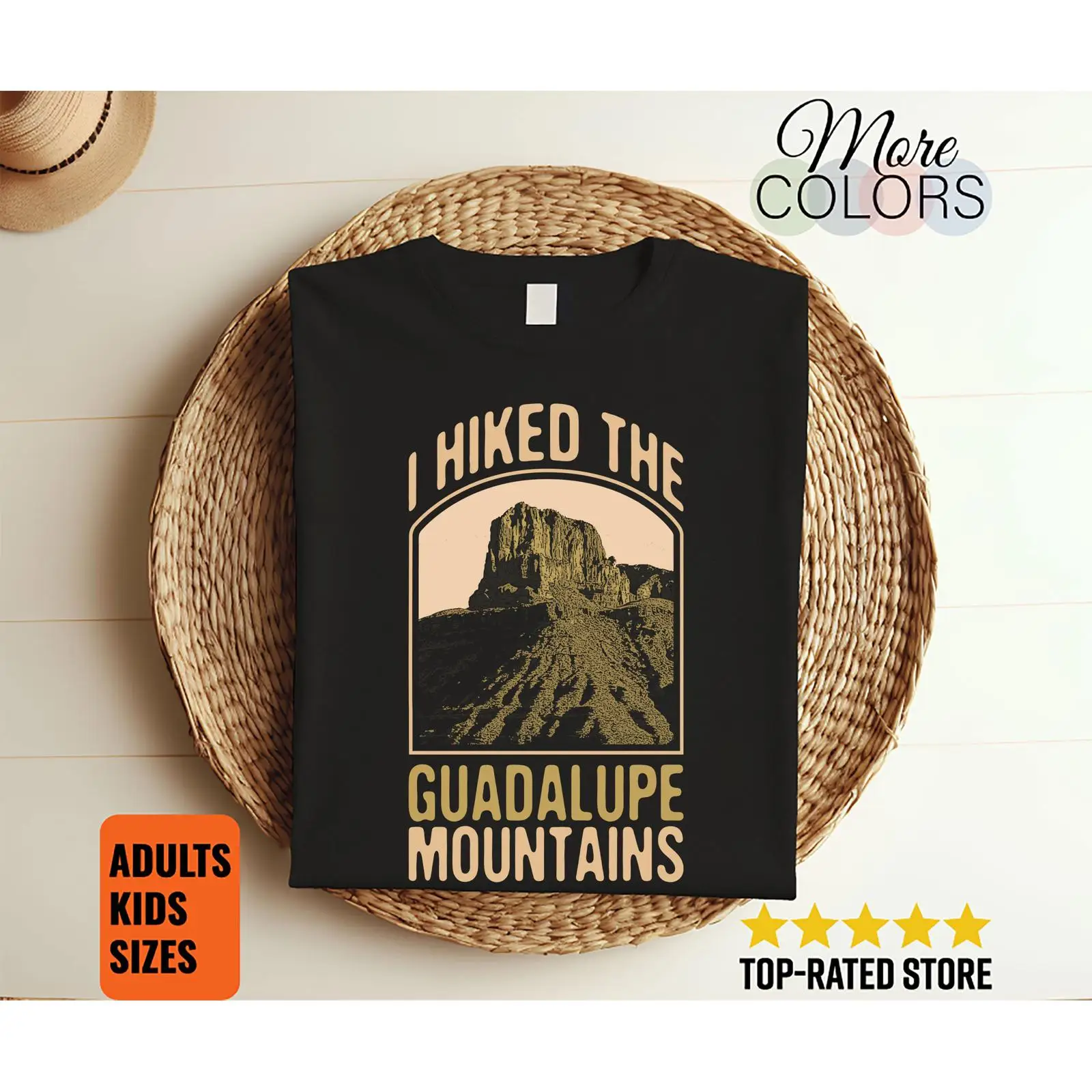 Outdoor Camping In Texas - Maglietta I Hiked The Guadalupe Mountains,