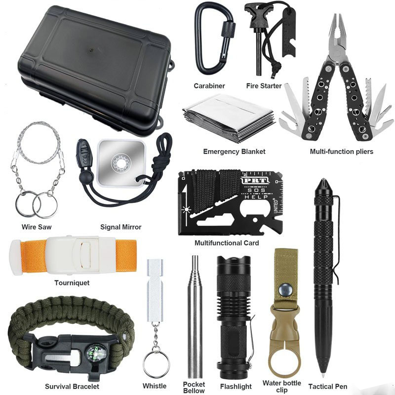 Outdoor Camping Tools - Kit di Sopravvivenza Hongrui DIY Compatto