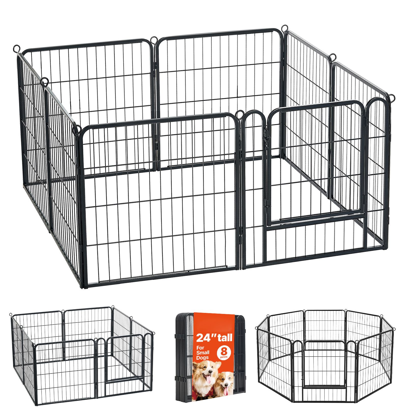Outdoor Camping Dog Kennel - Recinto per Cani 24 Pollici, 8