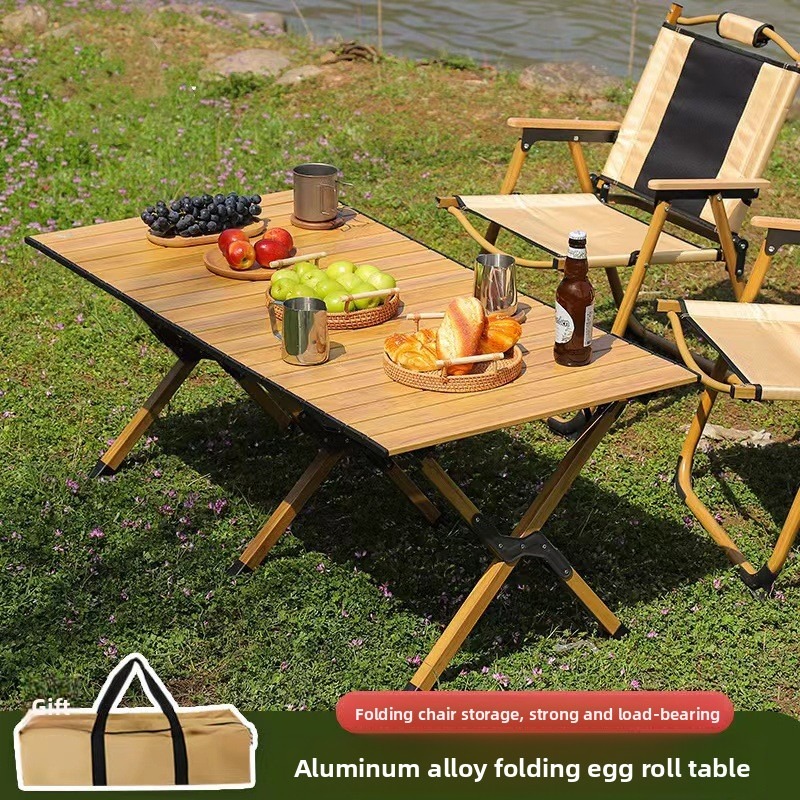 Outdoor Camping Table With Storage - Nuovo Elegante Tavolo Pieghevole da Esterno