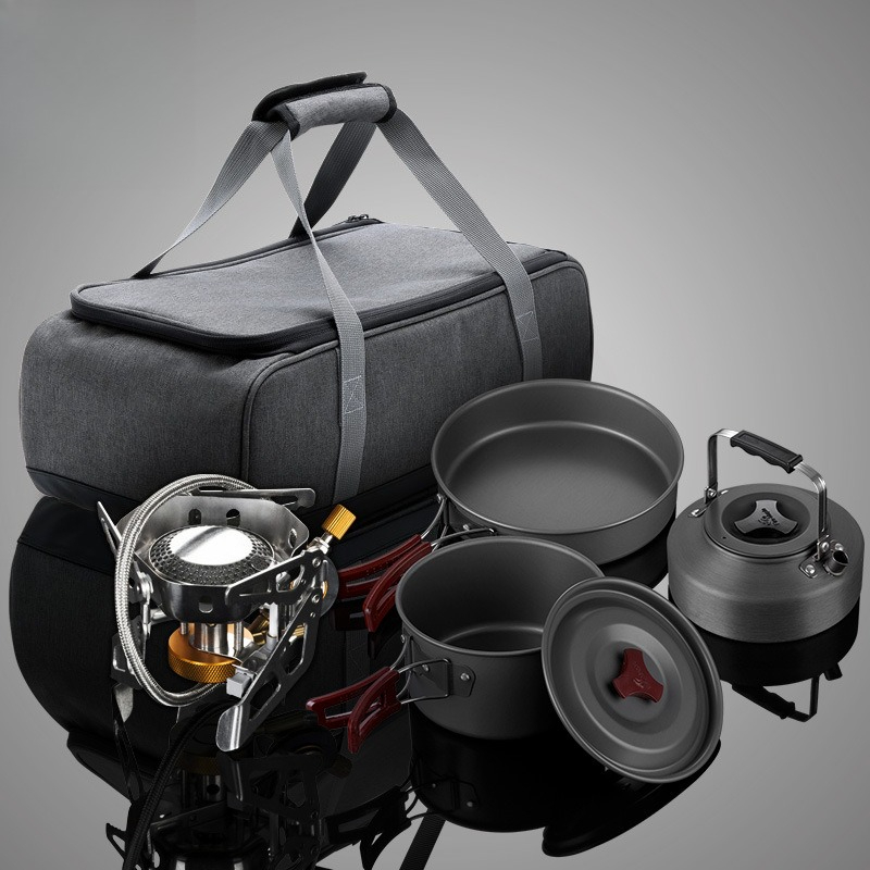 Outdoor Gas Stove - Set di pentole portatili con fornello