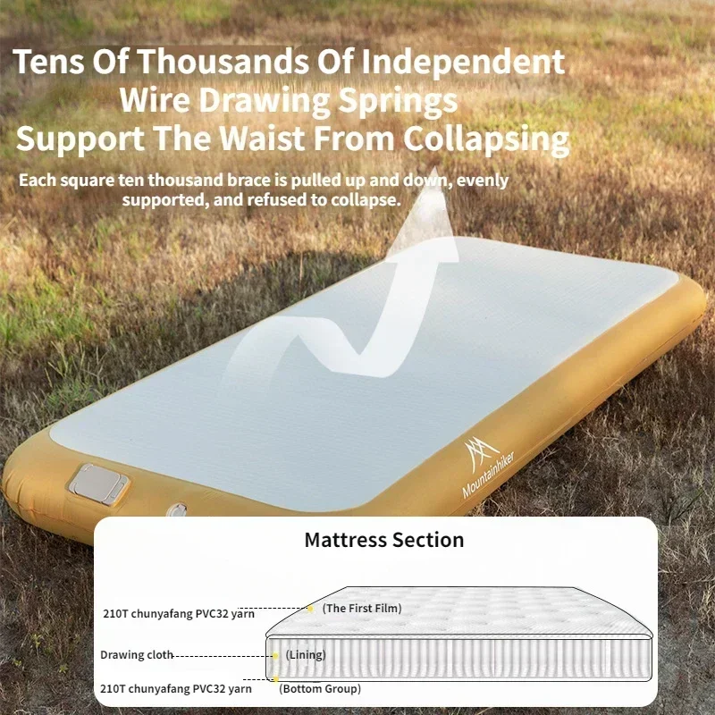 Outdoor Camping Couch - Mountainhiker Materasso Gonfiabile Automatico per 2
