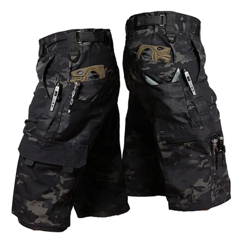 Urban Outdoor Camping - Pantaloncini da uomo Pantaloncini tattici cargo