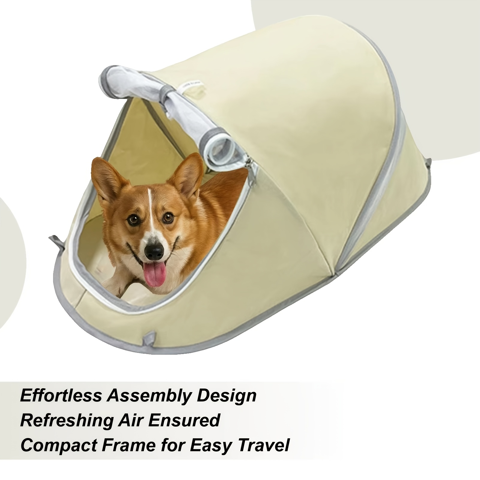 Outdoor Camping Dog Kennel - Tenda Pieghevole per Animali Domestici, Cuccia