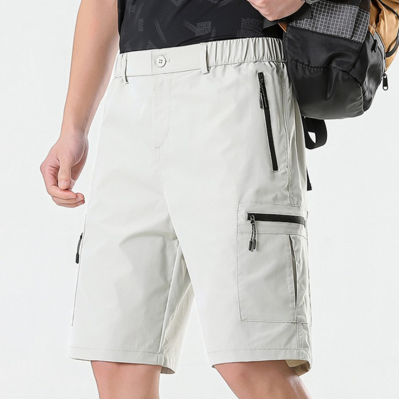 Urban Outdoor Camping - Pantaloncini da Trekking Impermeabili per Uomo,