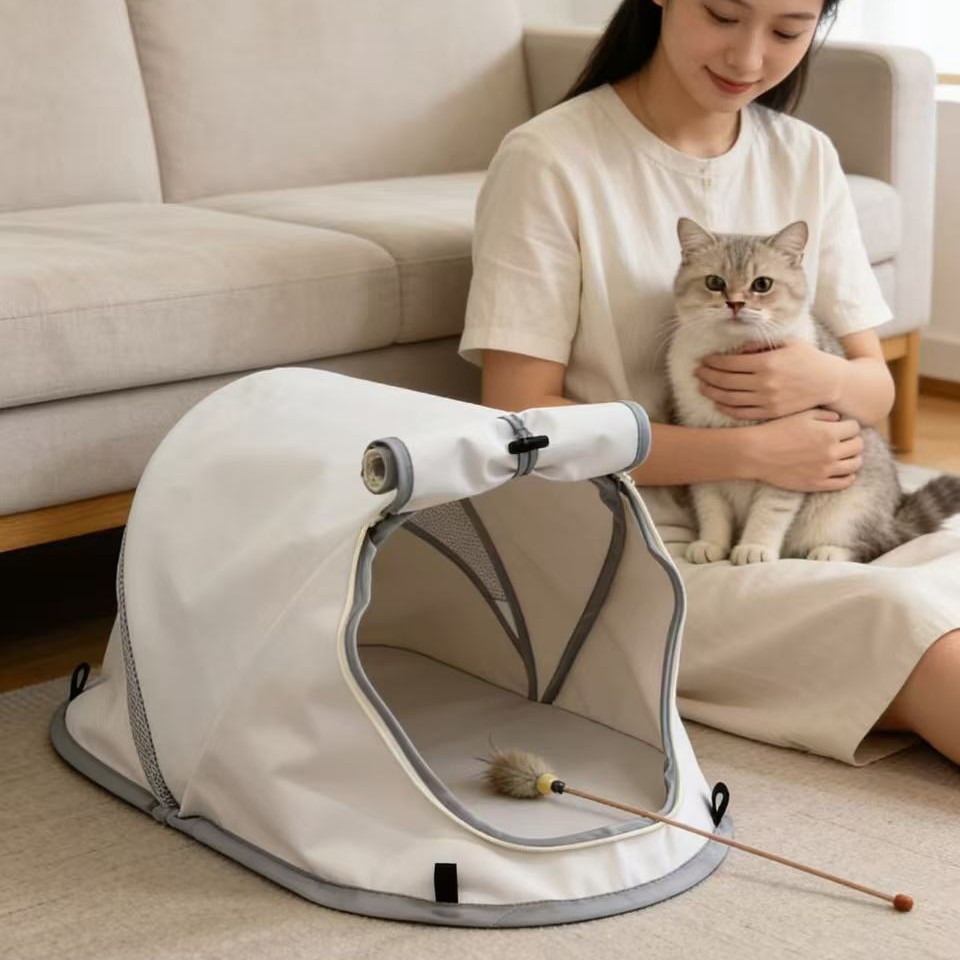 Outdoor Camping Dog Kennel - Tenda Pieghevole per Animali Domestici, Cuccia
