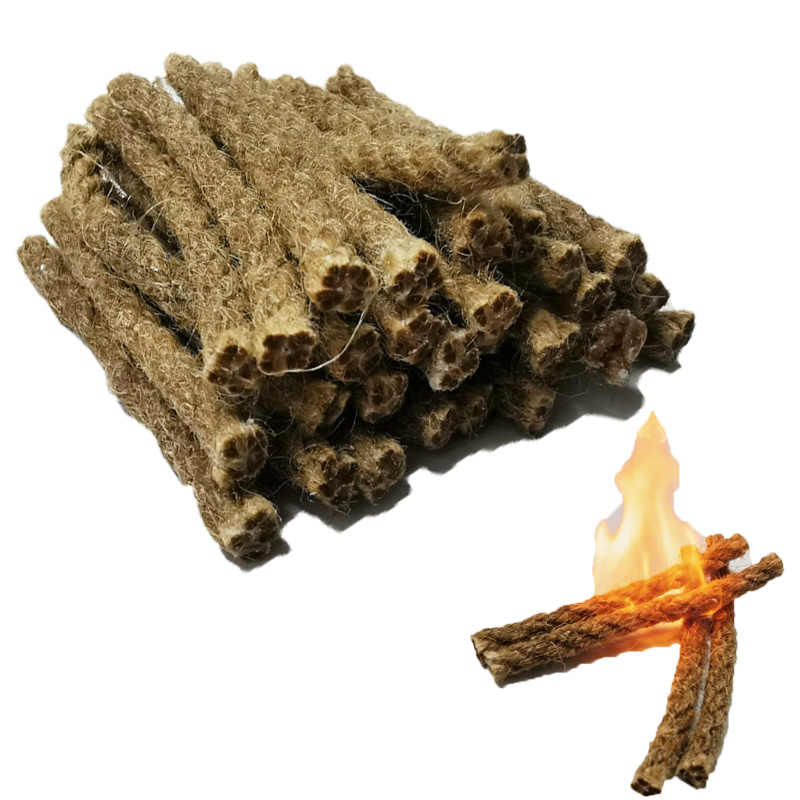Outdoor Camping Fireplace - Accendifuoco Portatile in Corda di Canapa