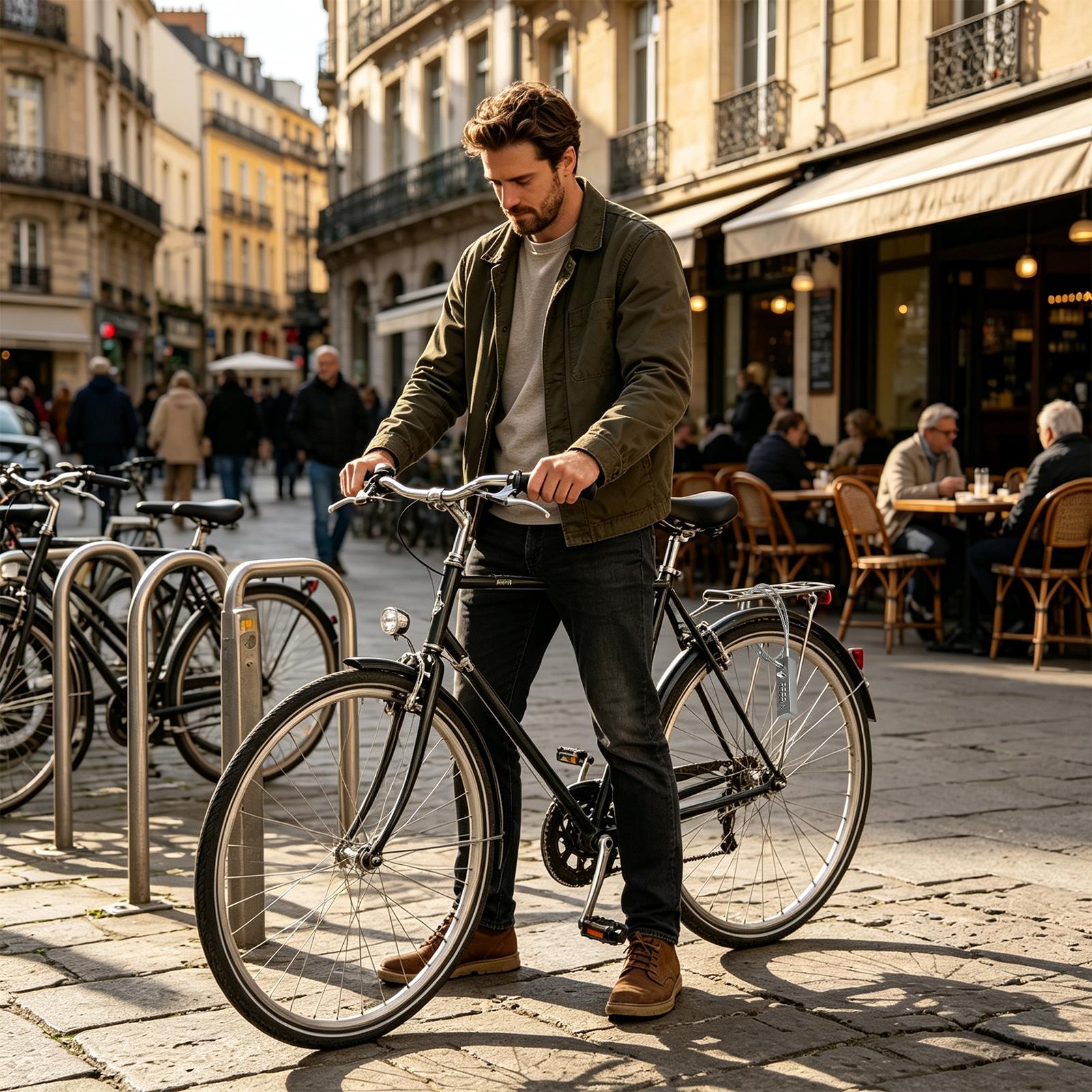 Urban Outdoor Camping - Lucchetto per Bicicletta con Combinazione Resettabile