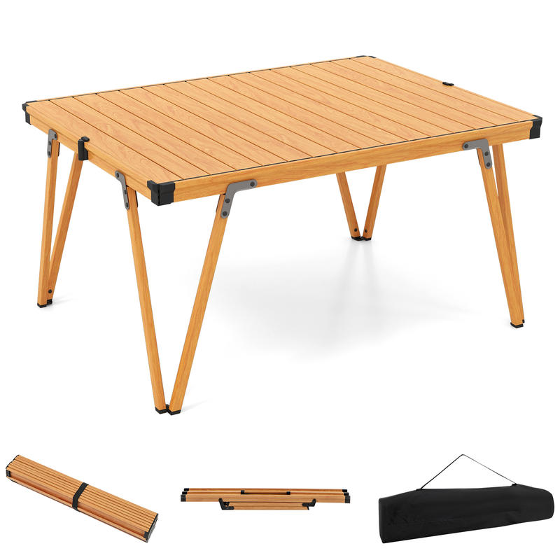 Outdoor Camping Table With Storage - Tavolo da Picnic Pieghevole Singolo 93
