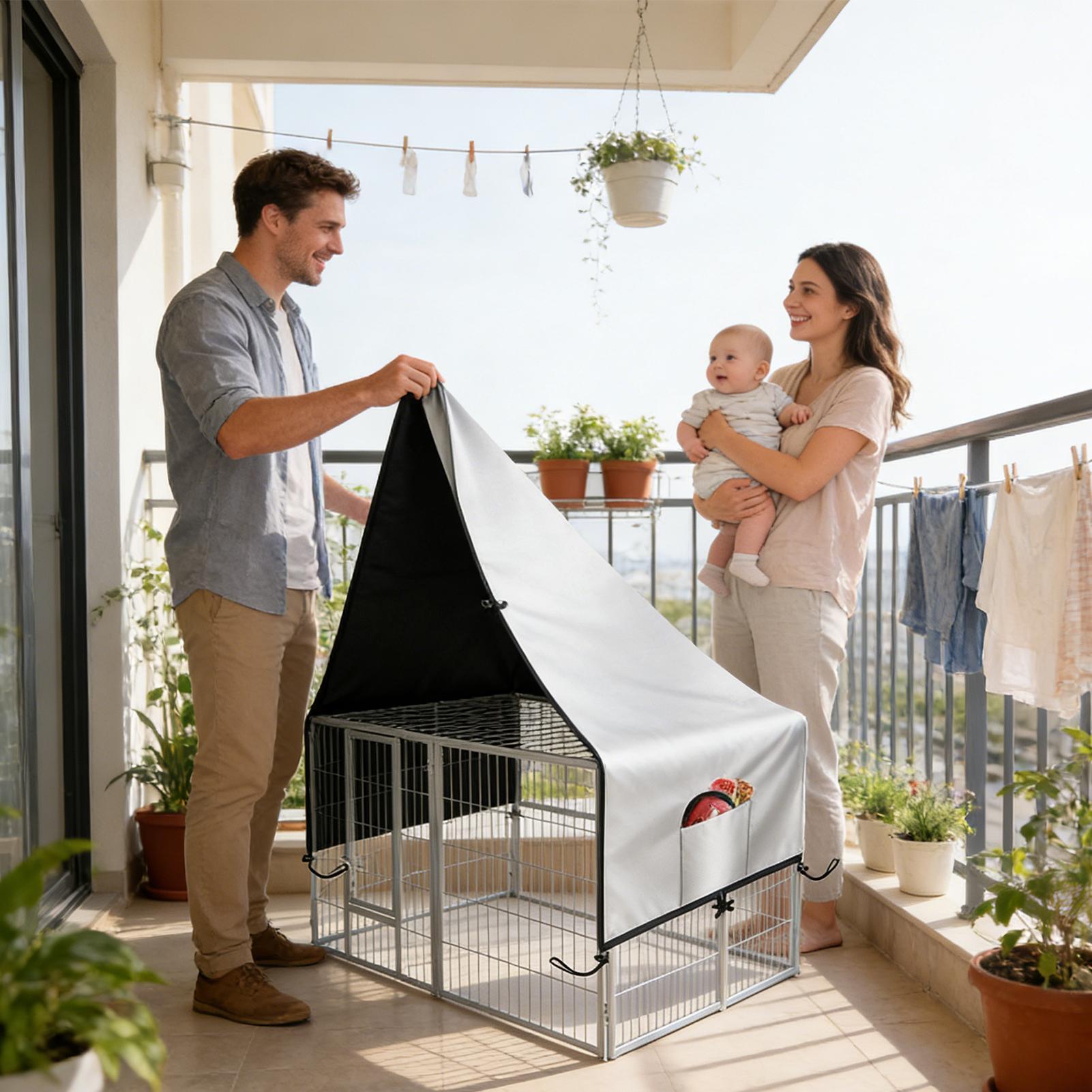 Copertura della cassa 210D Oxf - Outdoor Camping Dog Kennel recensione e prezzo