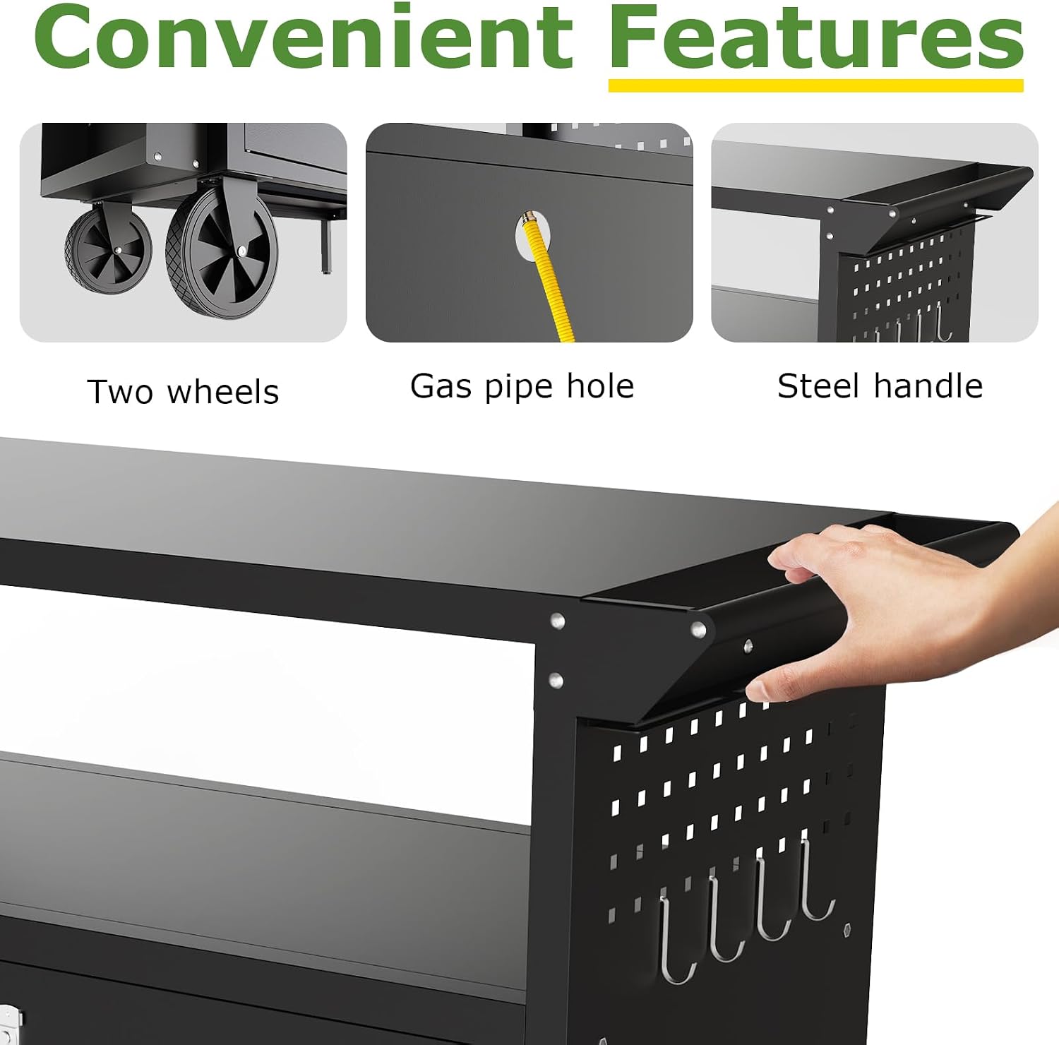 Carrello da esterno per barbec - Outdoor Camping Table With Storage recensione e prezzo