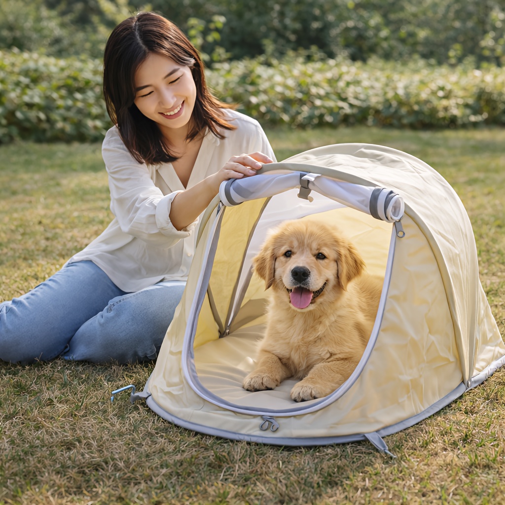 Tenda Pieghevole per Animali D - Outdoor Camping Dog Kennel recensione e prezzo