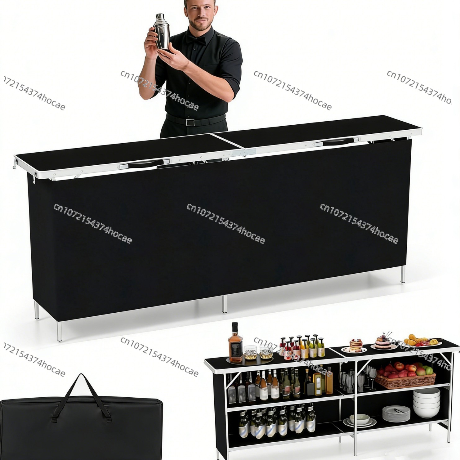 Tavolo Pieghevole in Lega di A - Outdoor Camping Table With Storage recensione e prezzo