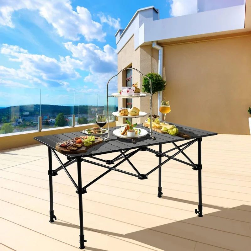 Tavolo da Campeggio con Cestin - Outdoor Camping Table With Storage recensione e prezzo