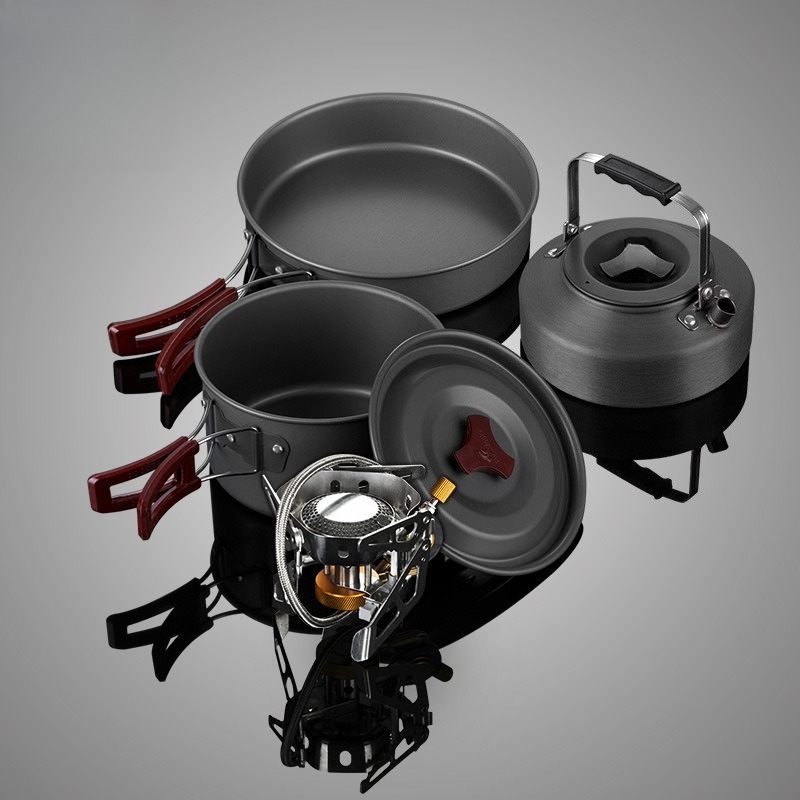 Set di pentole portatili con f - Outdoor Gas Stove recensione e prezzo
