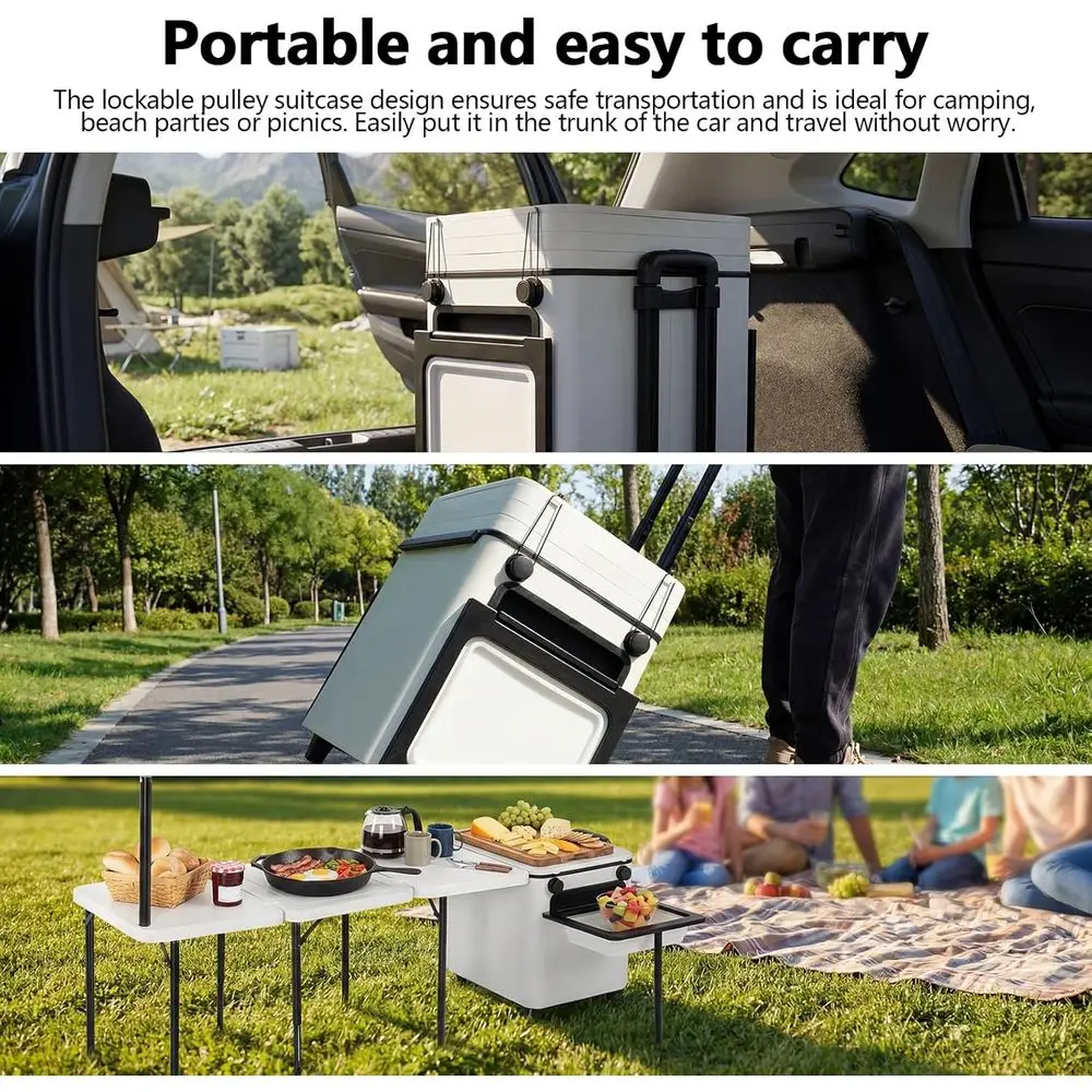 Tavolo da Cucina Pieghevole Po - Outdoor Camping Table With Storage recensione e prezzo