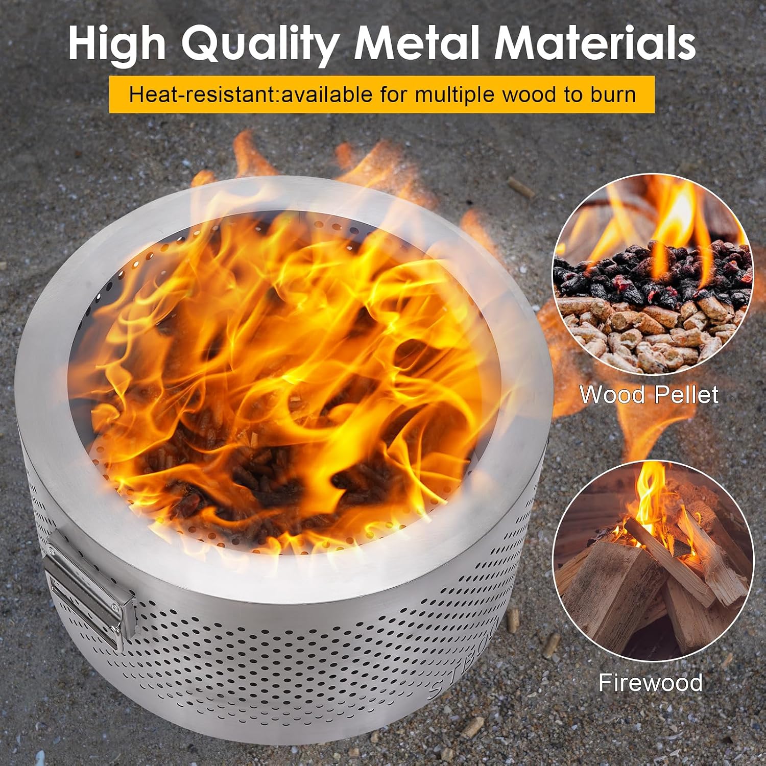 Braciere Grande da 20 Pollici  - Outdoor Camping Fireplace recensione e prezzo