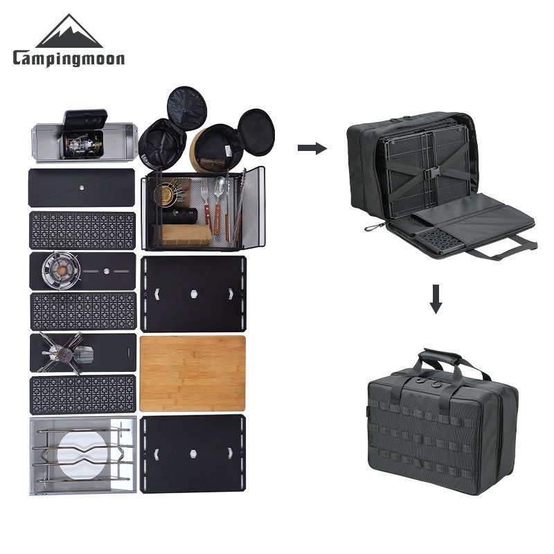 Borsa portaoggetti di grande c - Outdoor Camping Table With Storage recensione e prezzo