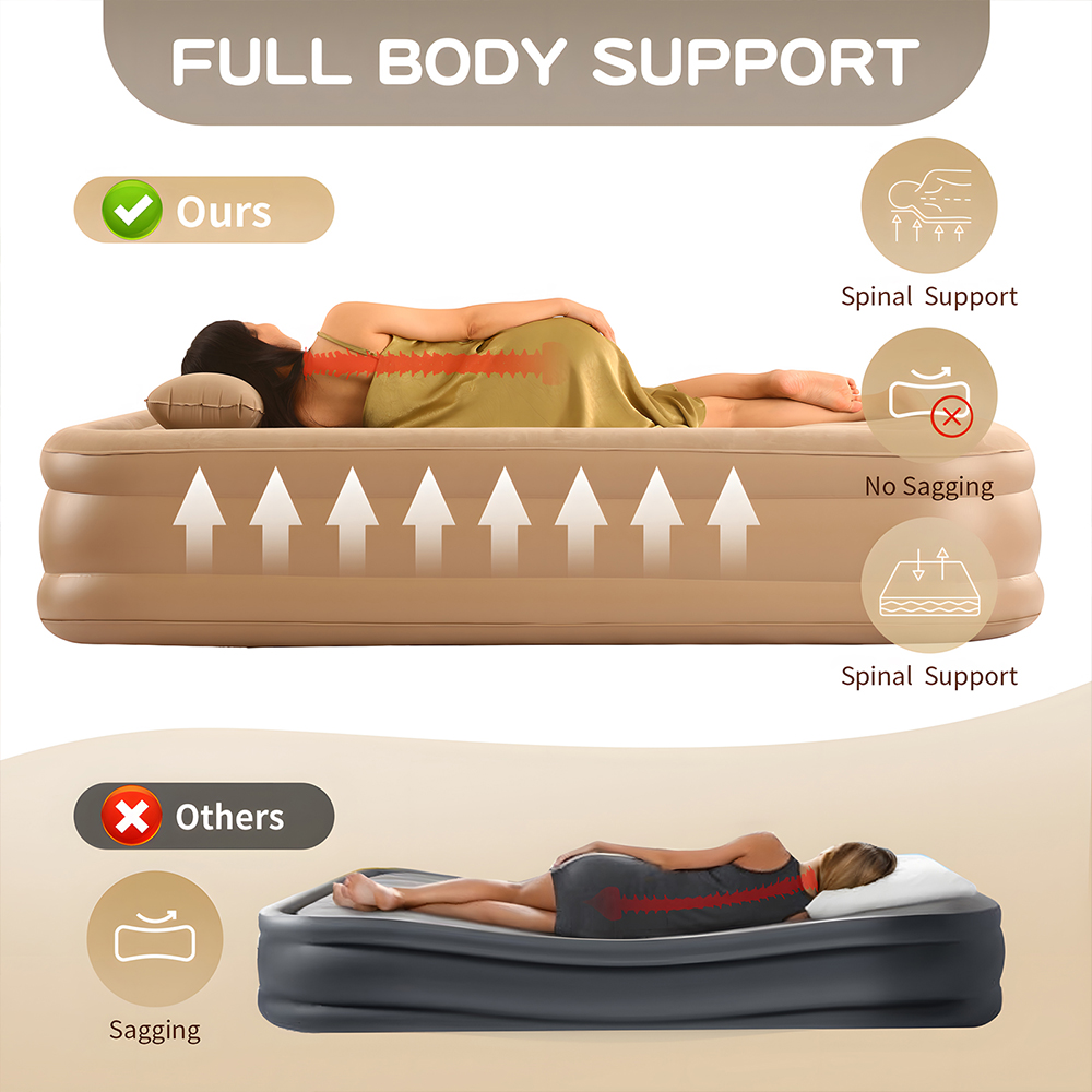 Materasso ad aria Queen con po - Outdoor Camping Couch recensione e prezzo
