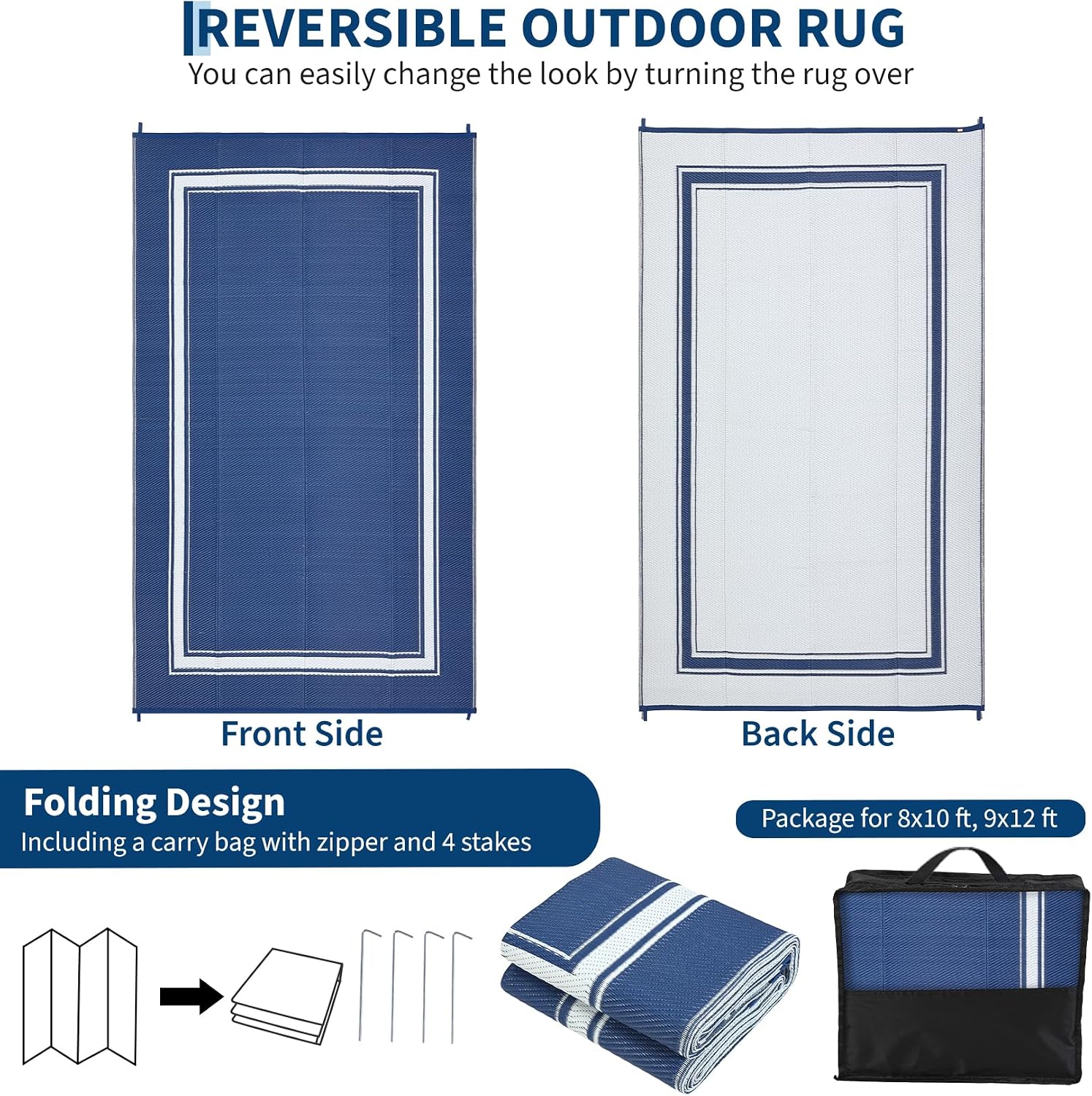 Tappeto da Esterno 8x10/9x12FT - Outdoor Camping Rugs 8X10 recensione e prezzo