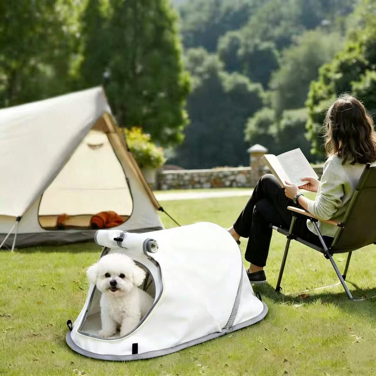 Tenda Pieghevole per Animali D - Outdoor Camping Dog Kennel recensione e prezzo