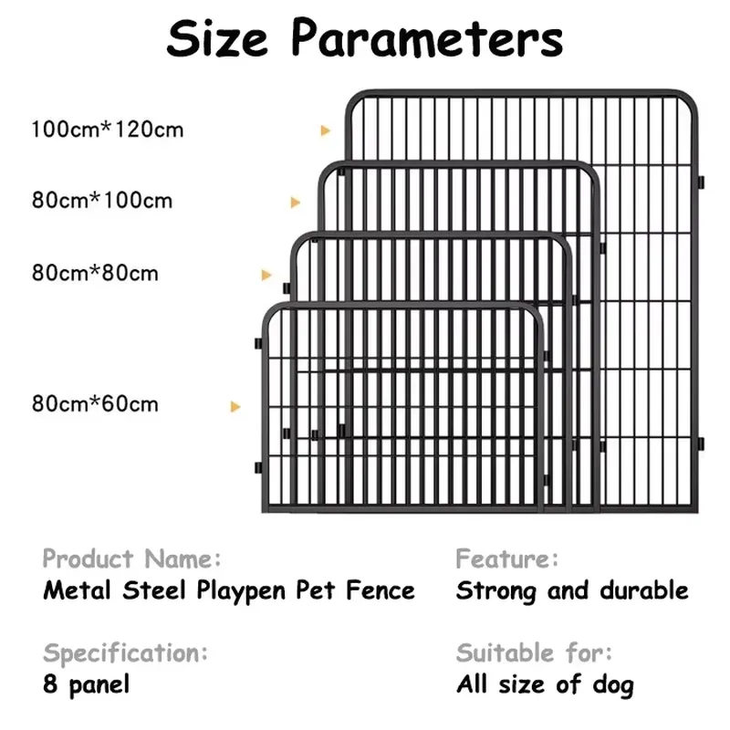 Recinto per cani a 8 pannelli  - Outdoor Camping Dog Kennel recensione e prezzo