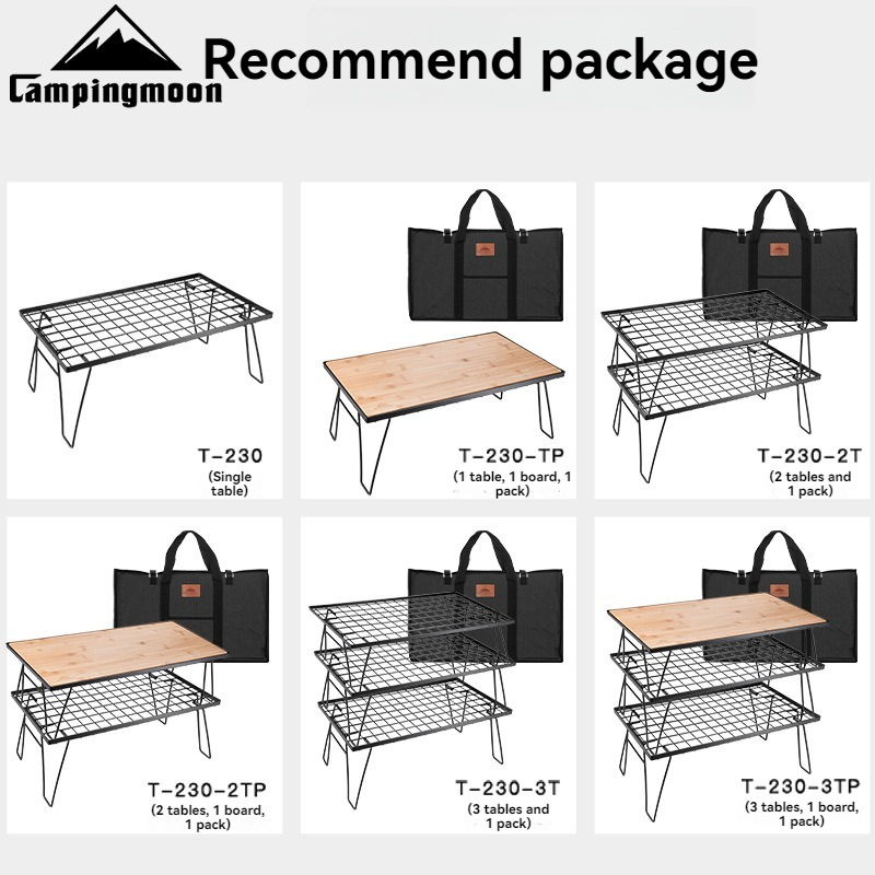 CAMPINGMOON T-230 Tavolo da Ca - Outdoor Camping Table With Storage recensione e prezzo