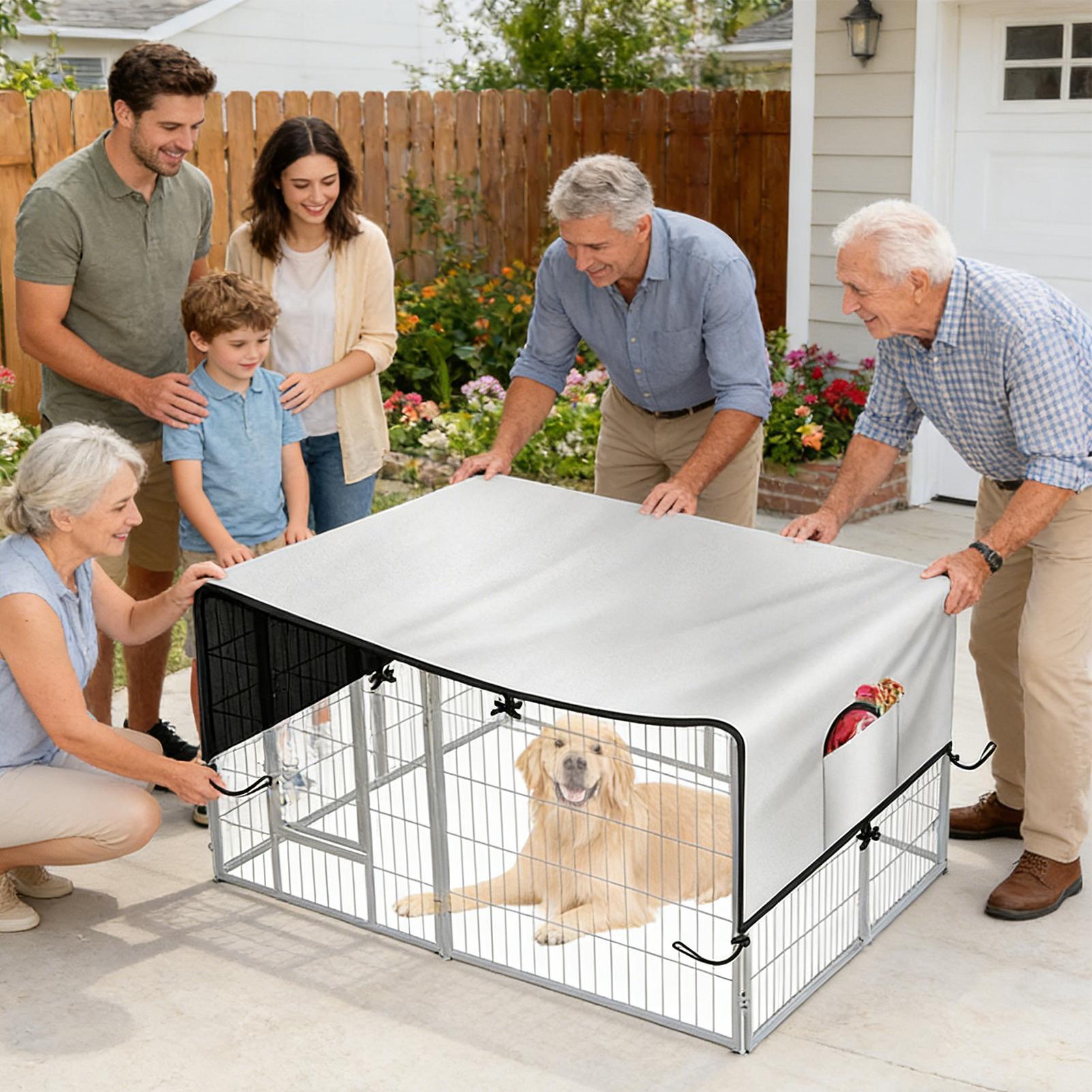 Copertura della cassa 210D Oxf - Outdoor Camping Dog Kennel recensione e prezzo