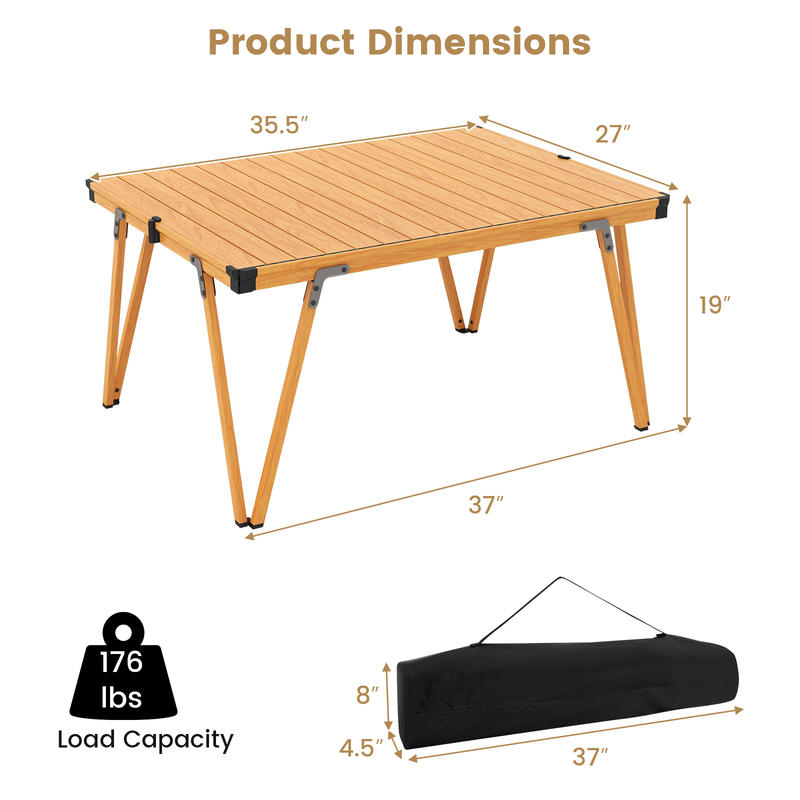 Tavolo da Picnic Pieghevole Si - Outdoor Camping Table With Storage recensione e prezzo